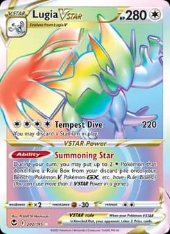 Lugia VSTAR card in English