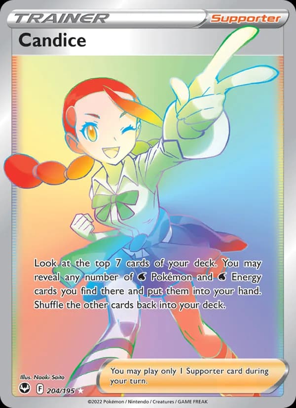 Candice card in English