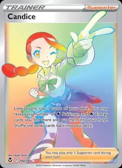 Candice card in English