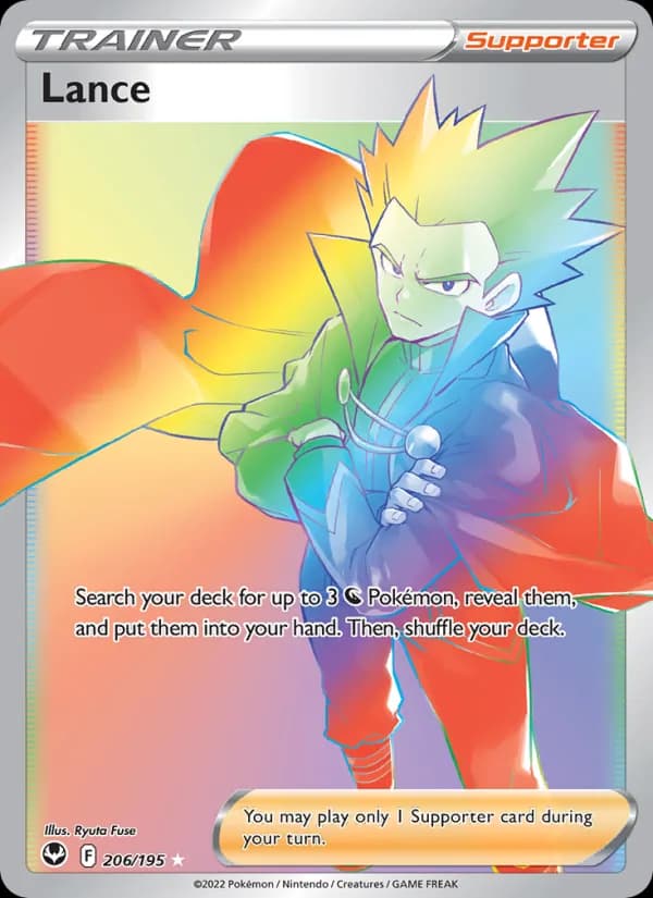 Lance card in English