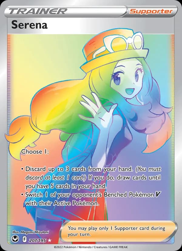 Serena card in English