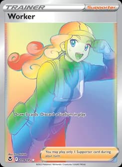 Worker card in English