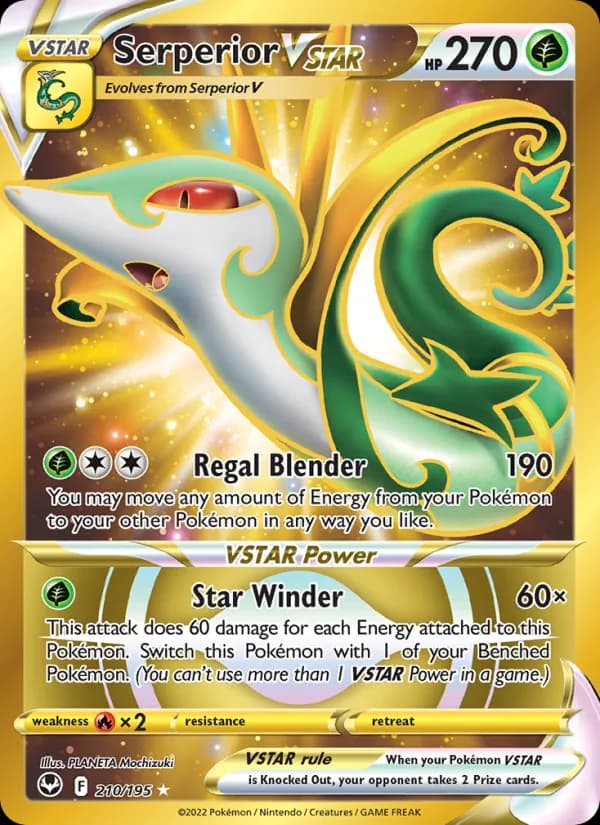 Serperior VSTAR card in English