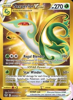 Serperior VSTAR card in English
