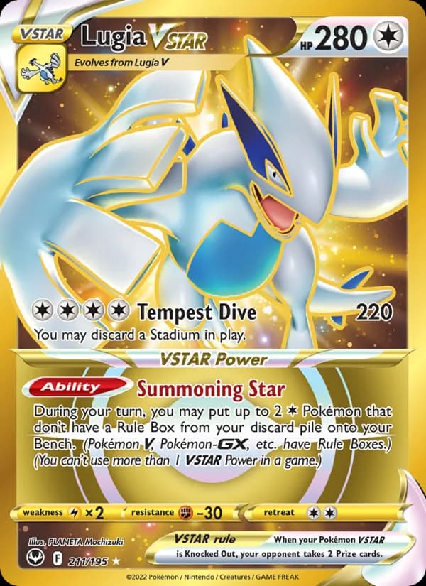 Lugia VSTAR card in English