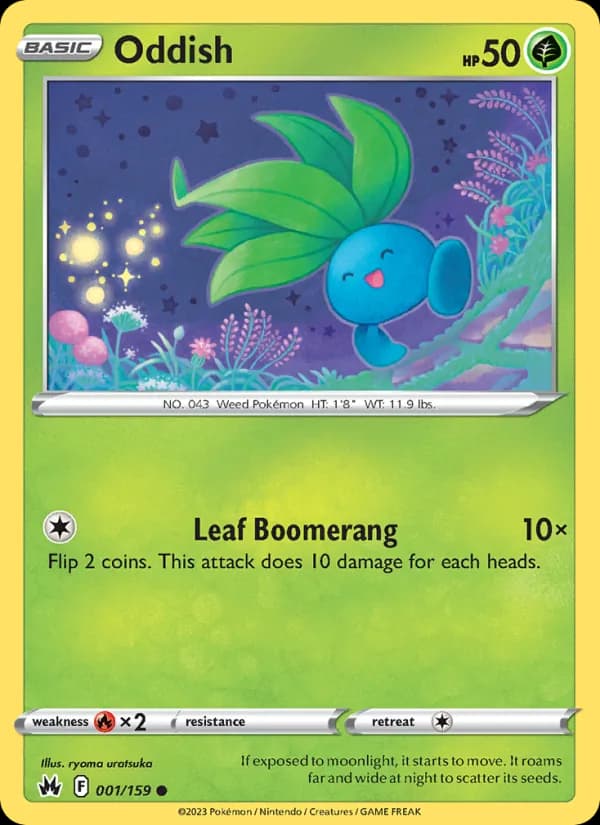 Oddish card in English