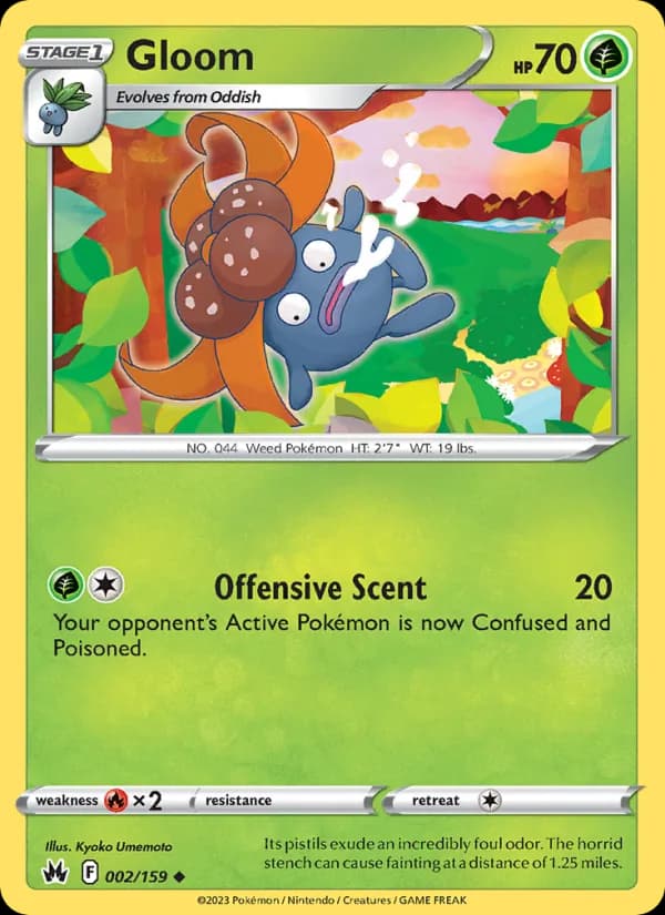 Gloom card in English