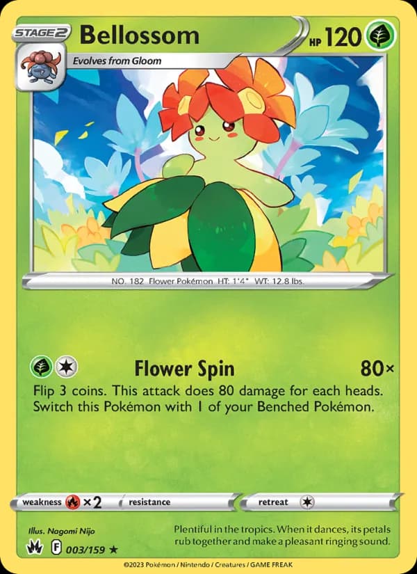 Bellossom card in English
