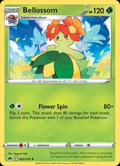 Bellossom card in English