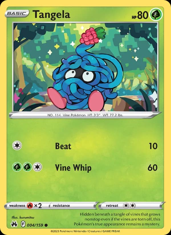 Tangela card in English