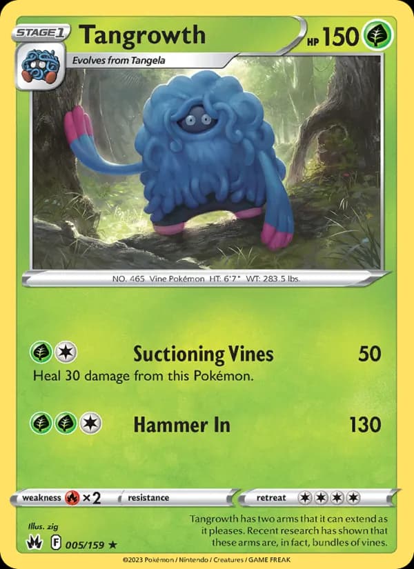 Tangrowth card in English