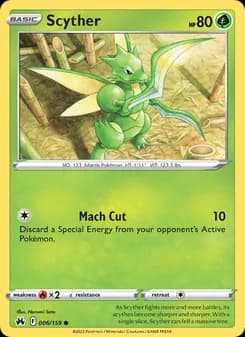 Scyther card in English
