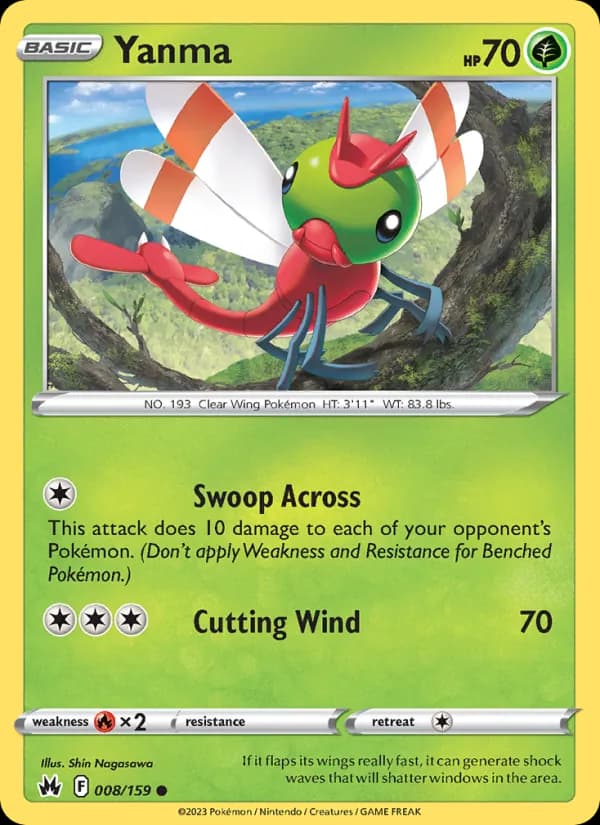 Yanma card in English