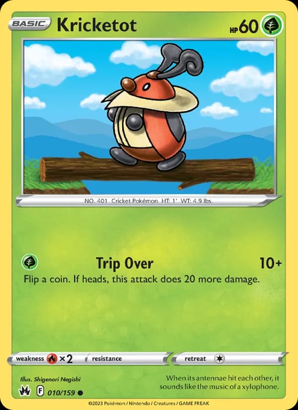 Kricketot card in English