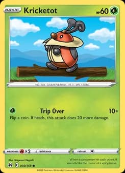 Kricketot card in English