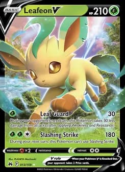 Leafeon V card in English