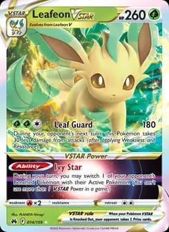 Leafeon VSTAR card in English