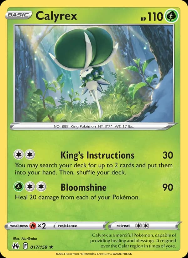 Calyrex card in English