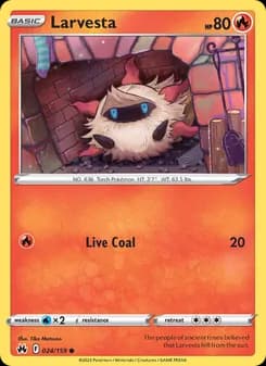 Larvesta card in English