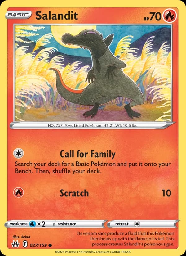 Salandit card in English