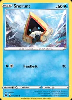 Snorunt card in English