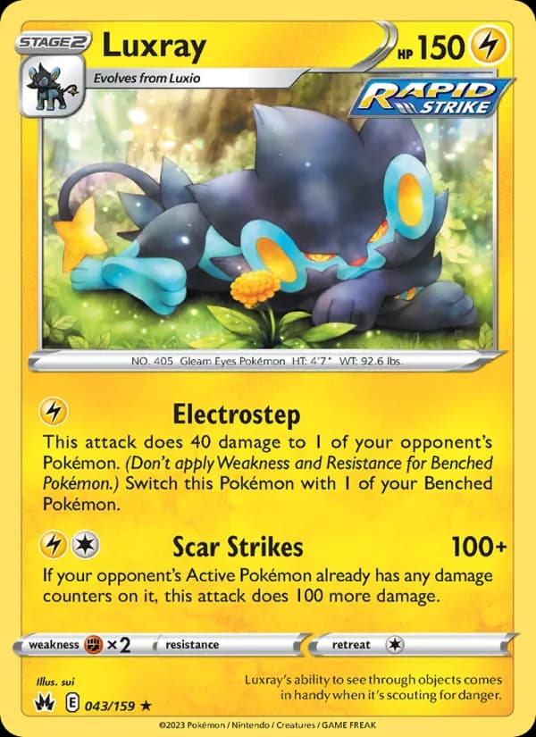Luxray card in English