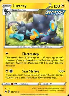 Luxray card in English