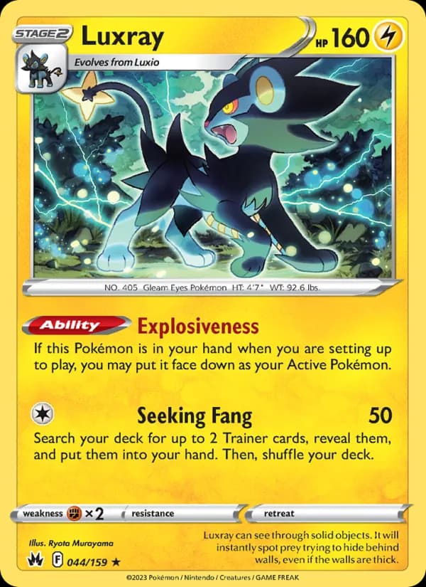 Luxray card in English