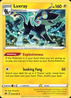 Luxray card in English