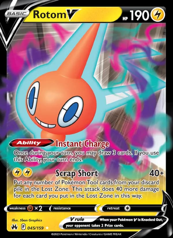 Rotom V card in English