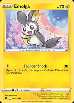 Emolga card in English