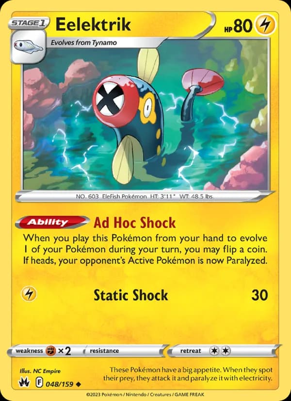 Eelektrik card in English
