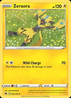 Zeraora card in English