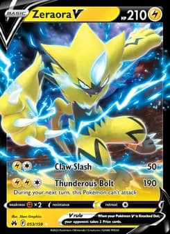 Zeraora V card in English