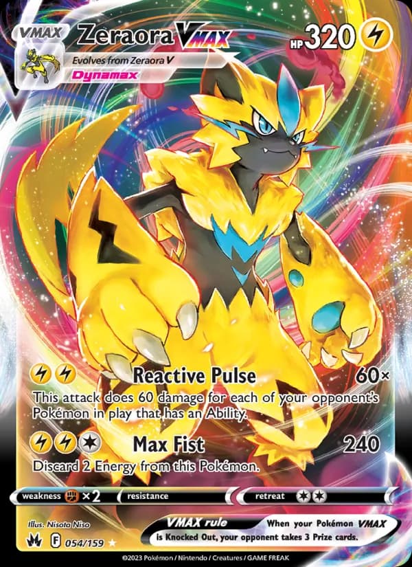 Zeraora VMAX card in English