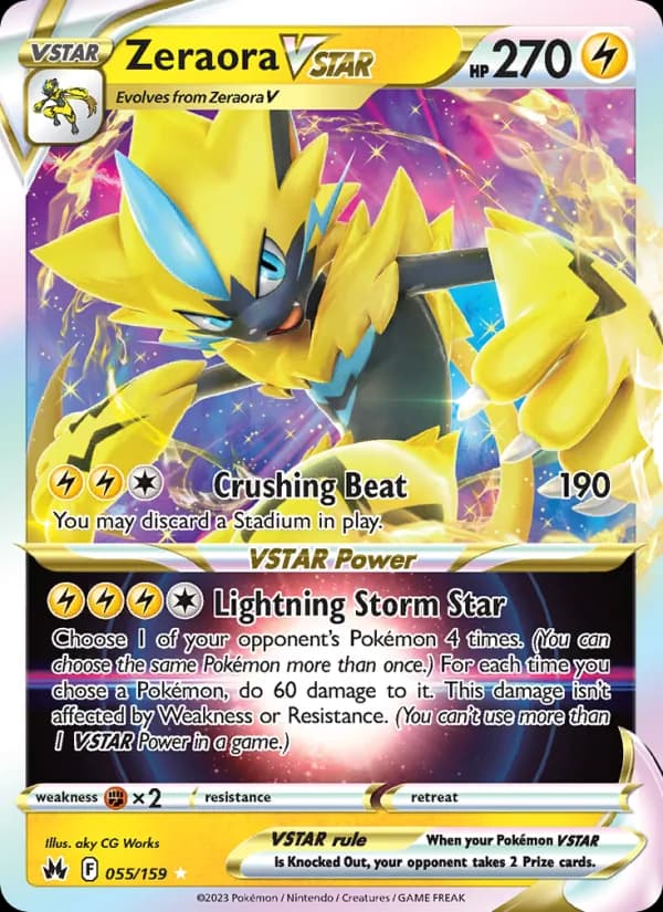 Zeraora VSTAR card in English