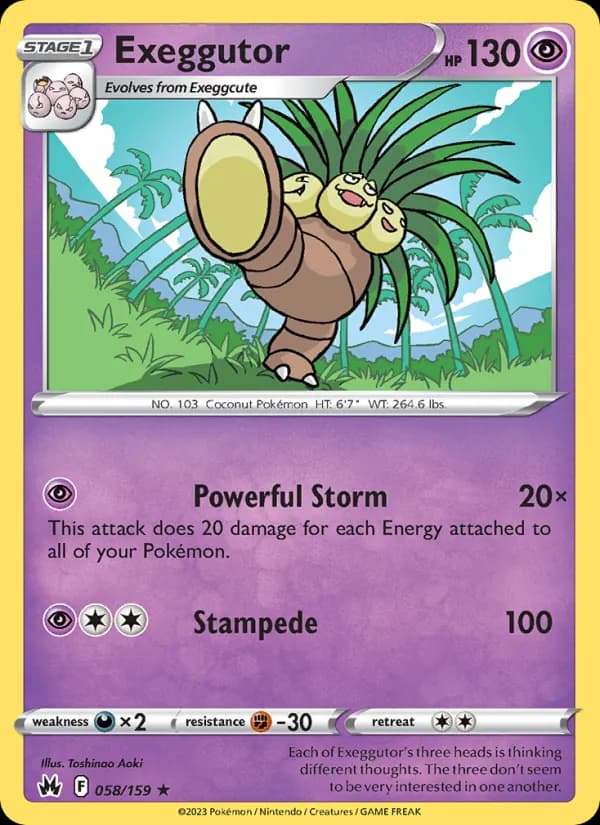 Exeggutor card in English