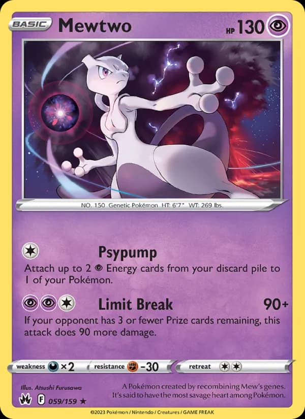 Mewtwo card in English