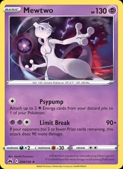Mewtwo card in English