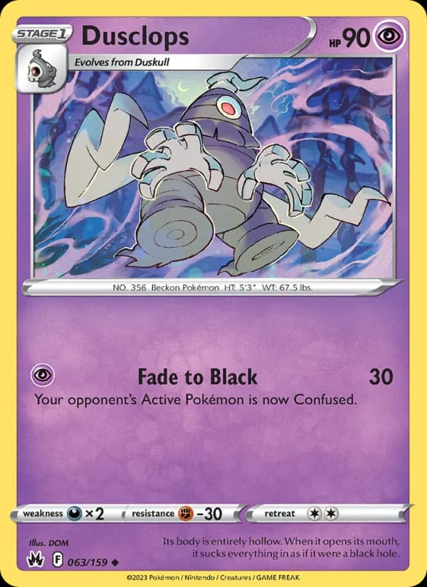 Dusclops card in English