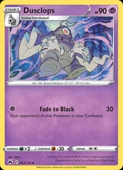 Dusclops card in English