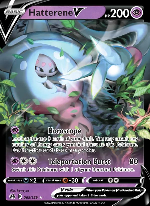 Hatterene V card in English