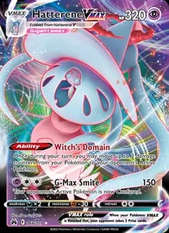 Hatterene VMAX card in English