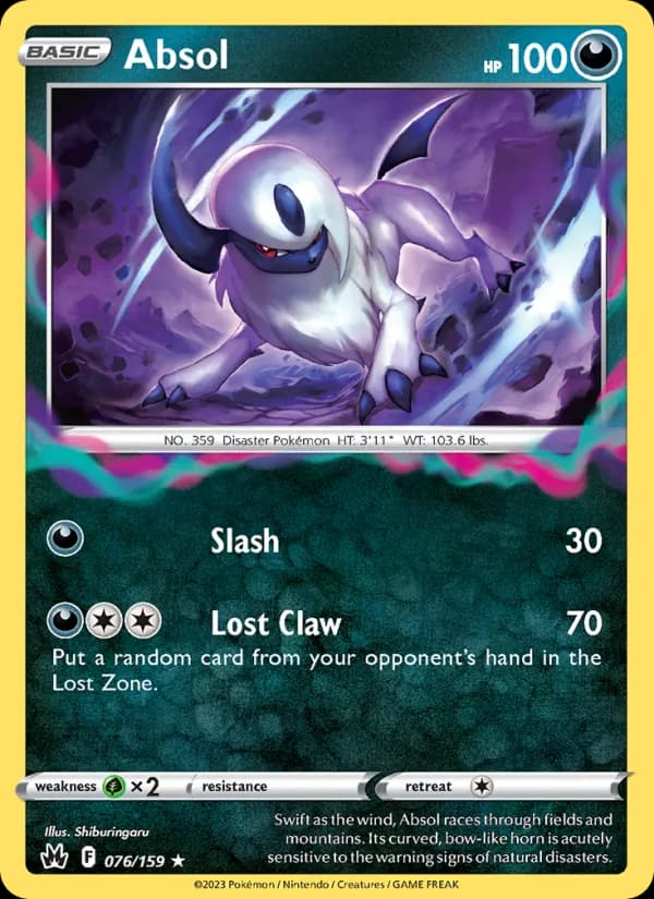 Absol card in English