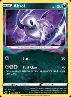 Absol card in English
