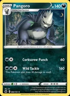 Pangoro card in English