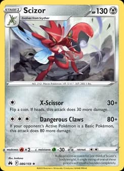 Scizor card in English