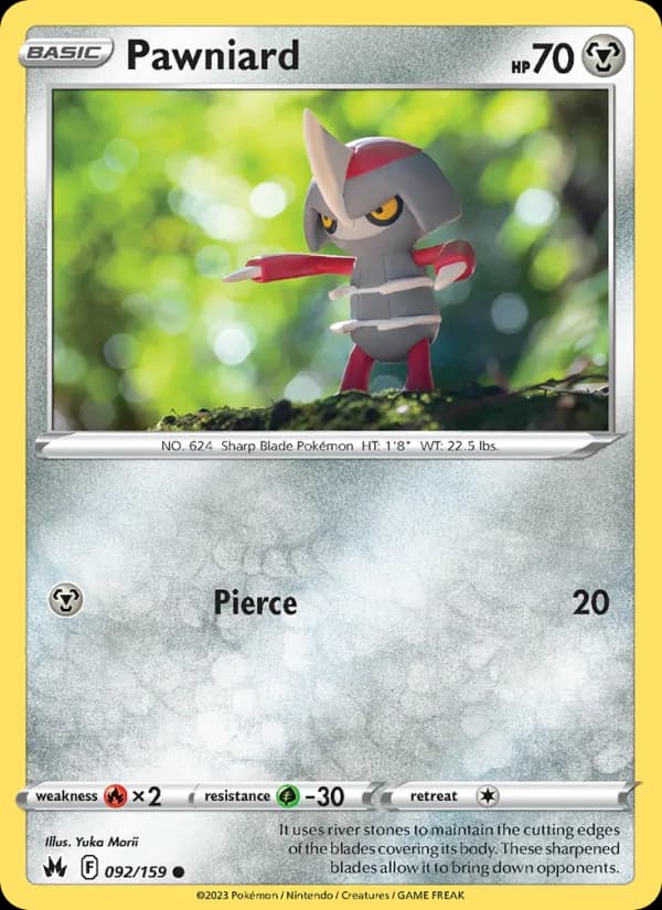 Pawniard card in English