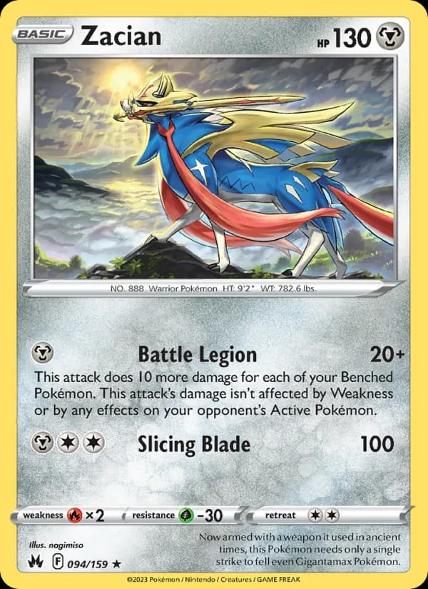 Zacian card in English