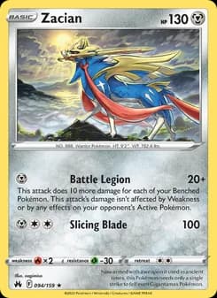 Zacian card in English